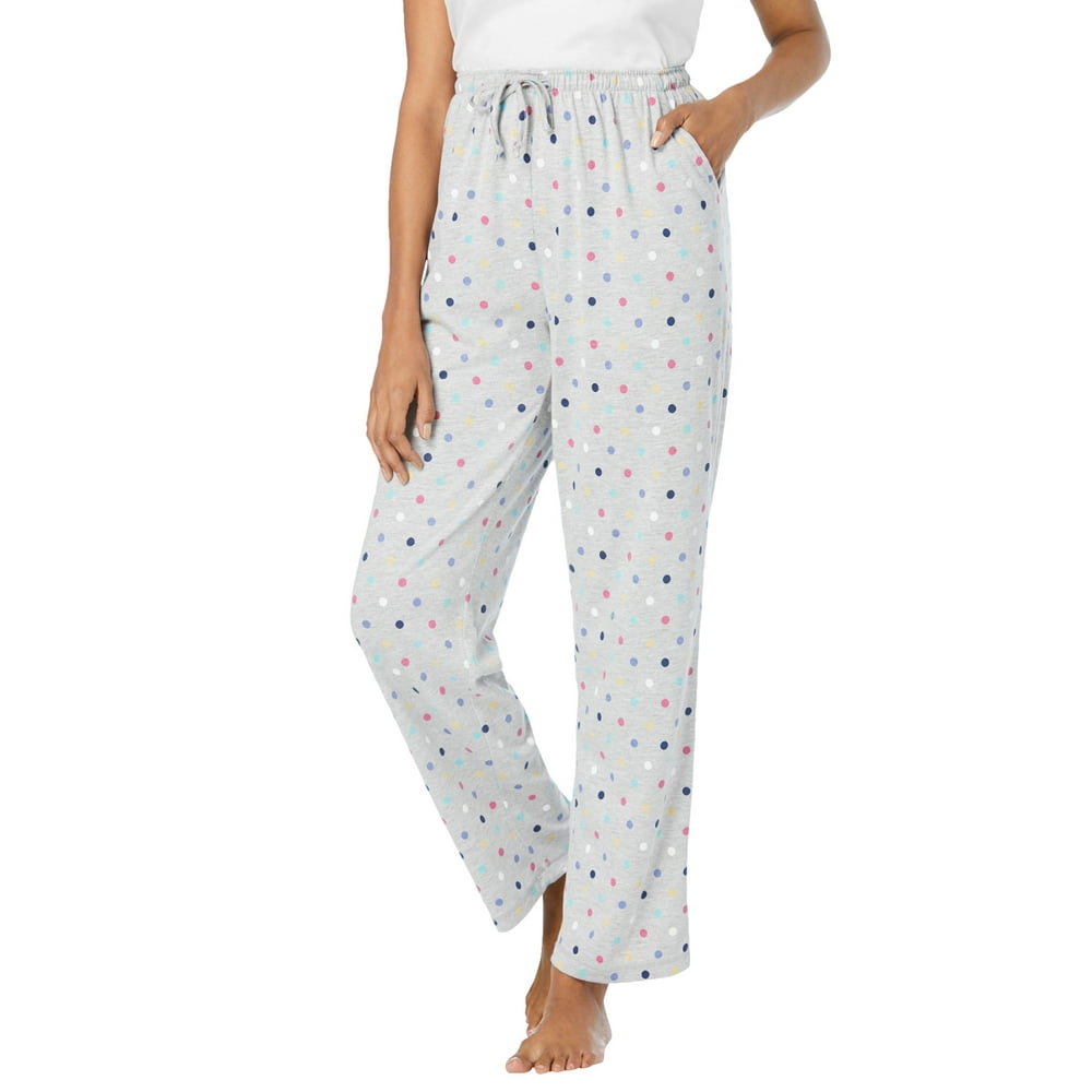 Dreams & Co. Dreams & Co. Women's Plus Size Knit Sleep Pant Pajama