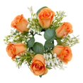 thumbnail image 3 of Anillo de vela de pilar Strade Fareast Limited corona artificial verde candelabro decorativo Naranja, 3 of 8