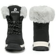thumbnail image 3 of Stepedia Snow Boots Womens Warm Faux Fur Insulated Non-Slip Outdoor Mid Calf Winter Boots, Black, 3 of 8