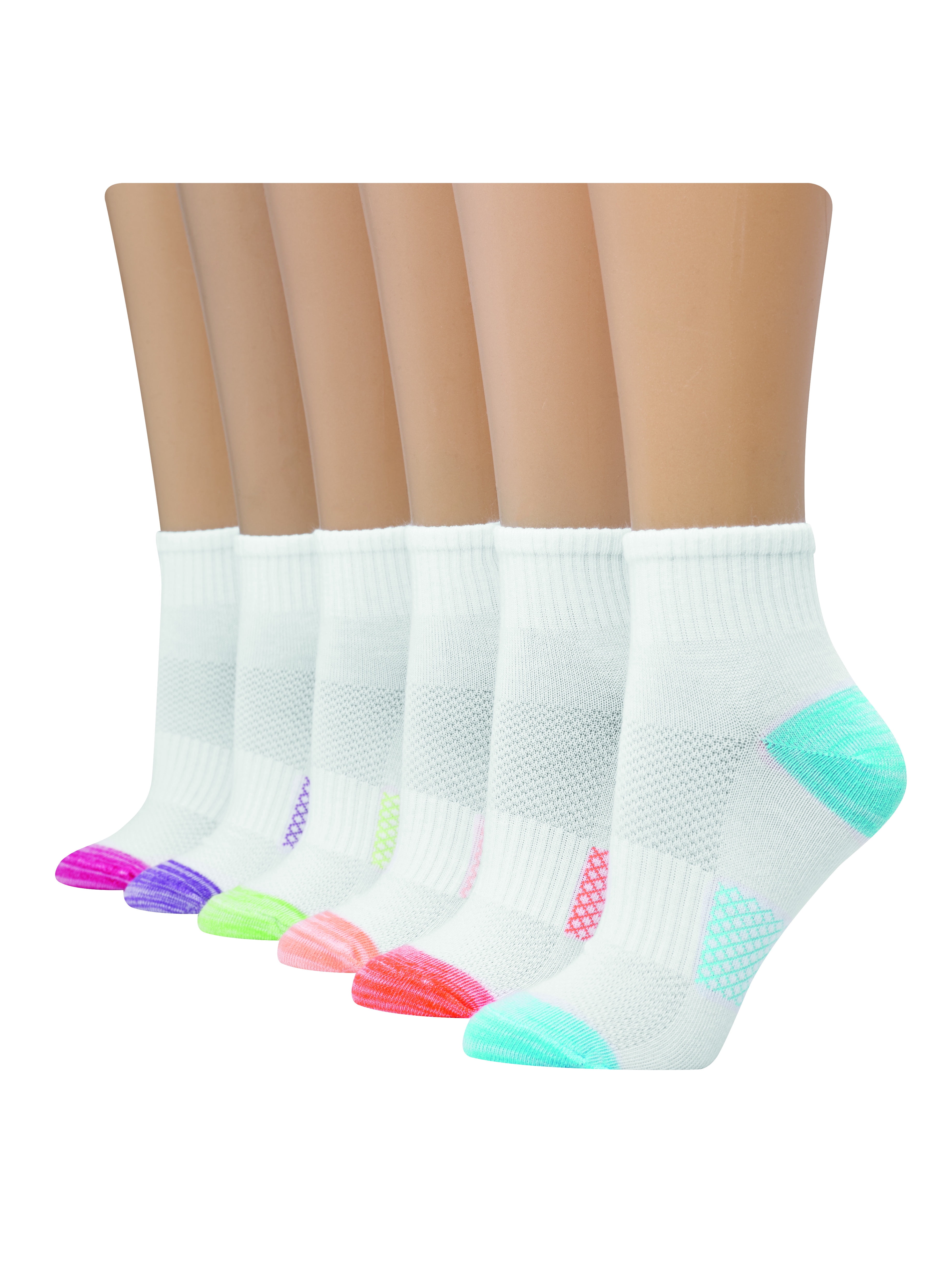 Hanes Hanes Women's Comfort Cool Lightweight Ankle Socks 6 pack