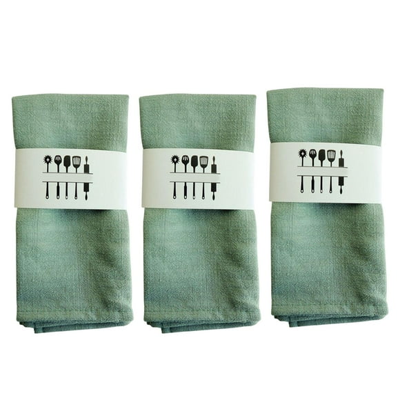 Servilletas de tela reutilizables 3 piezas Sunnimix Mantel Individual Verde