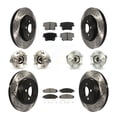 thumbnail image 1 of Transit Auto Front Rear Hub Bearings Assembly Coated Disc Brake Rotors and Semi-Metallic Pads Kit (10Pc) for Car Chrysler 300 Dodge Charger - Left Right Side (Driver Passenger) KBB-111015, 1 of 11