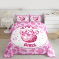 thumbnail image 2 of Homewish Western Cowgirl Hat Bedding Comforter Set,3D Disco Ball Twin Comforter Sets,Rustic Cow Pattern Bedding Set For Girls Teens,Ultra Soft Home Decor Reversible,2-Piece, 2 of 8