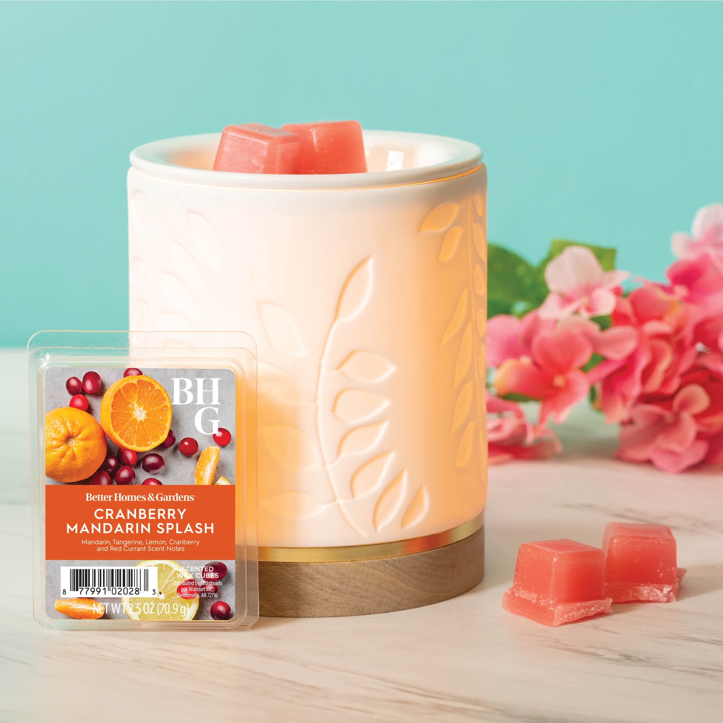 Cranberry Mandarin Splash Scented Wax Melts, Better Homes & Gardens, 2.5 oz (1-Pack)