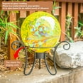 thumbnail image 2 of Outdoor Gazing ball Decoration,Glass gazing globe, with Multi-color decor for Enhancing Garden, Yard, & Walkway Decor（Yellow）, 2 of 8