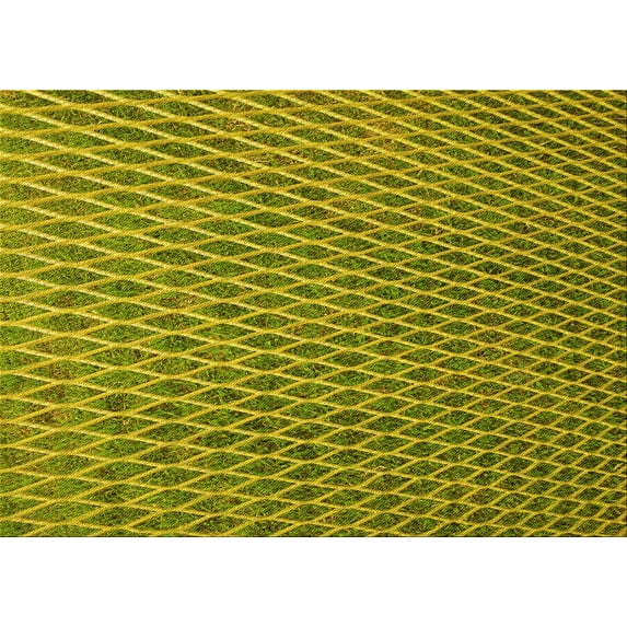 Ahgly Company Machine Washable Indoor Rectangle Transitional Oak Brown Area Rugs, 2' x 4'