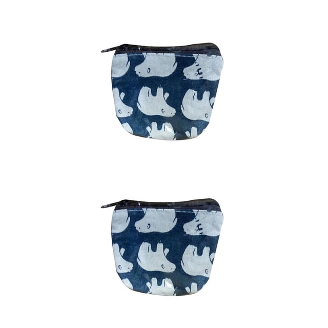 Sonducket Mini monedero de lona con diseño de animales, regalo con cremallera y forro Type3 NO3 Sonducket CBP007343