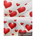 thumbnail image 6 of Valentine's Sweeping Love Linen Curtain Valance for Bedroom/Bathroom/Kitchen/Office/Living/Dining Room Windows,Red Fantasy Gradient Color Rod Pocket Topper Drapes Decorative Cafe Drapery Panel 42x18, 6 of 6