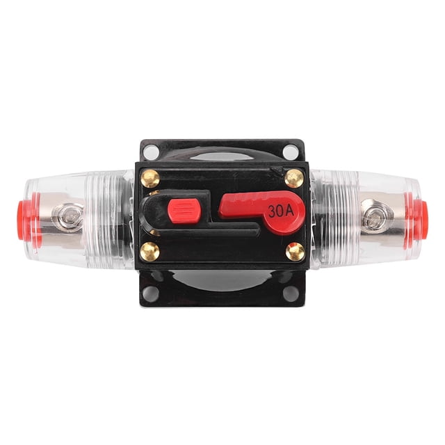 Amplificador De Audio Para Camión Y Coche, Reinicio De Disyuntor, Portafusibles, Accesorio Para Coche, De 12-24V