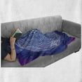 thumbnail image 6 of Star Mandala Soft Flannel Fleece Throw Blanket, Geometrys with Symmetrical Elements Middle Eastern, Cozy Plush for Indoor and Outdoor Use, 60" x 80", Purple Pale Blue Pink, by Ambesonne, 6 of 6