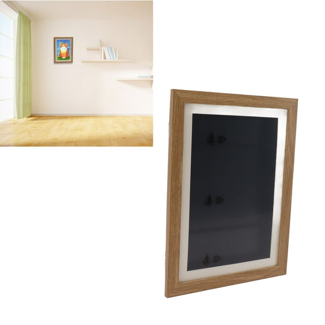 Kids Art Frame Board Children Flip Cover With Photo Frame 50Pcs Density Board Picture Frame Kid Art Frame Child Artwork Frame Picture Frames