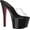 Clear/Black/Red Rhinestone Synthetic, variant on Women's Pleaser Sky 301CRS Heeled Platform Slide