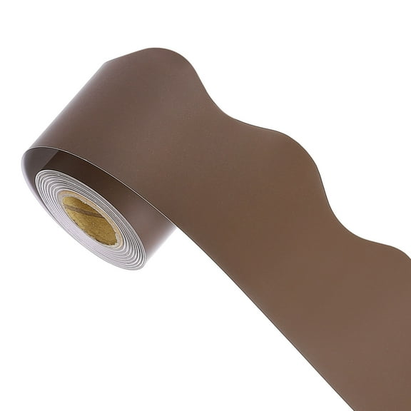 Uxcell Bulletin Board Border, 32.8Ft x 2.24Inch Classroom Border Trim, Deep Brown