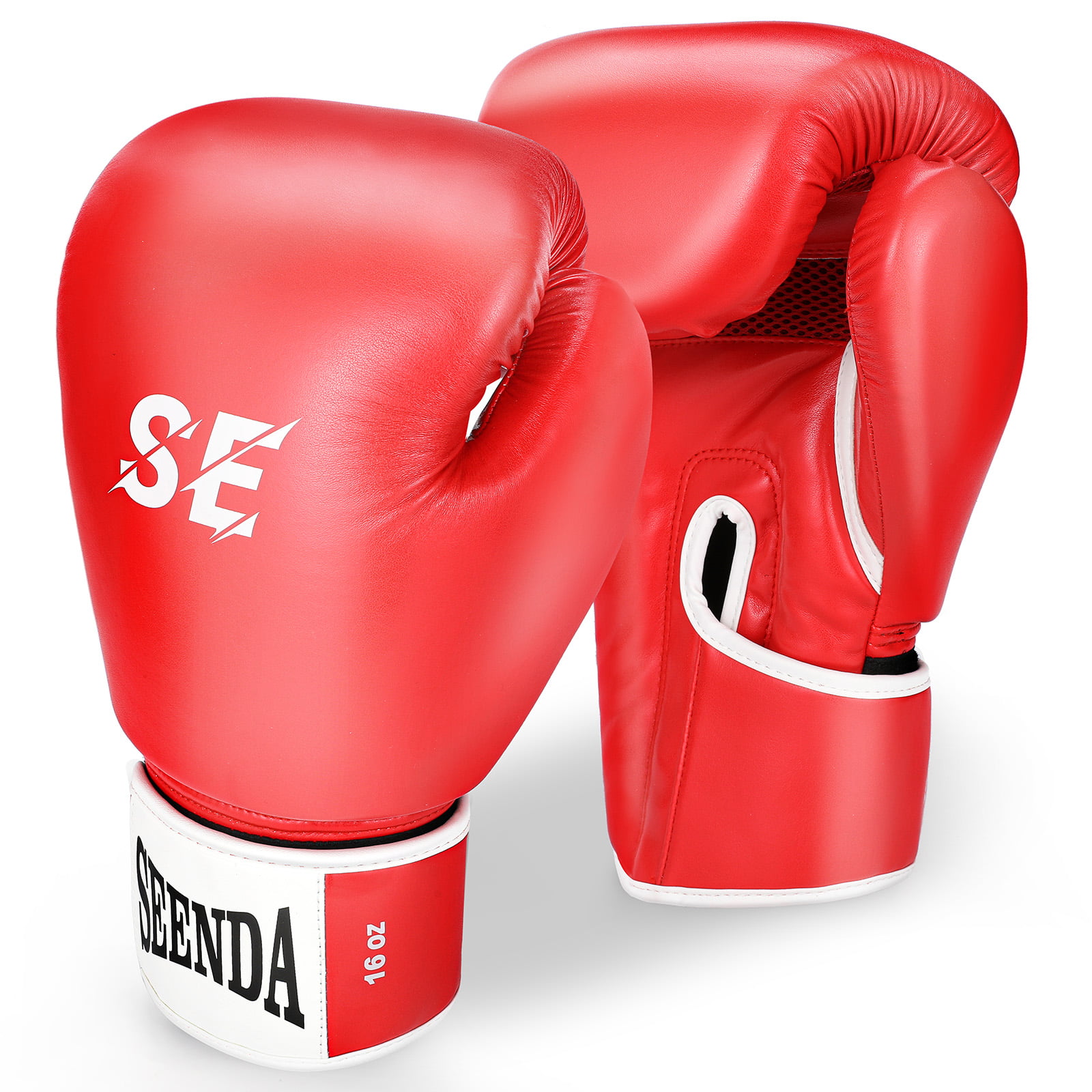 Ladies Boxing Gloves Sparring Punch Bag Training Muay Thai Kickboxing Red Shine 