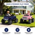 thumbnail image 6 of Chevrolet Cheyenne 24 Volt Ride on Toys with Remote, Ride on Truck for Big Kids 3-8 Years, Wisairt Power Car Wheels with 2 Seater, Blue, 6 of 10