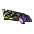 thumbnail image 4 of axGear Gaming Keyboard USB Wired Floating Keyboard Quiet Ergonomic with RGB Light, 4 of 5