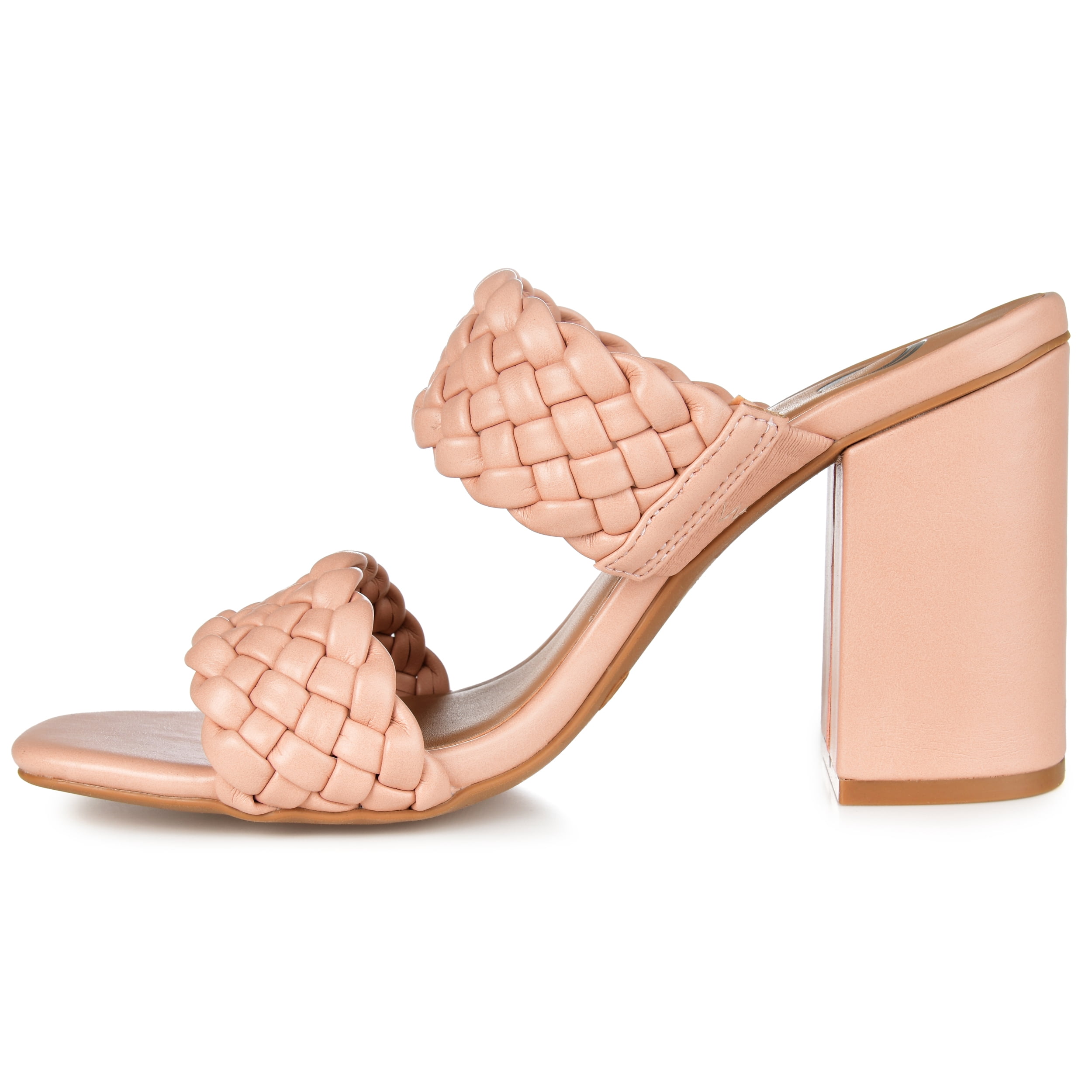 Journee Womens Melissa Open Square Toe Block Heel Dress Sandals, Widths Available
