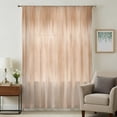 thumbnail image 3 of Beige Ombre Sheer Curtains 96 Inch Length, Light Filtering Voile Curtain Panel, Modern Abstract Art Gradient Rod Pocket Drapes Window Treatments for Living Room Bedroom 52"x96", 3 of 9