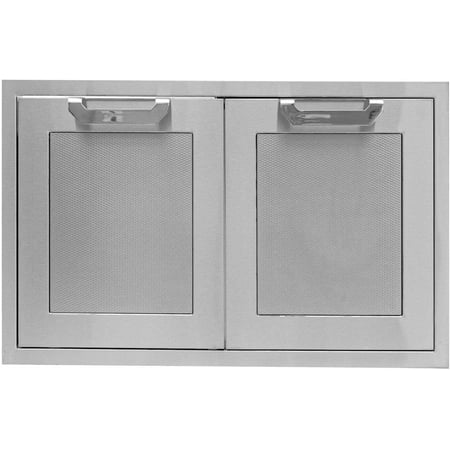 Hestan - AGSD Series 36" Outdoor Double Storage Doors - Stainless Steel