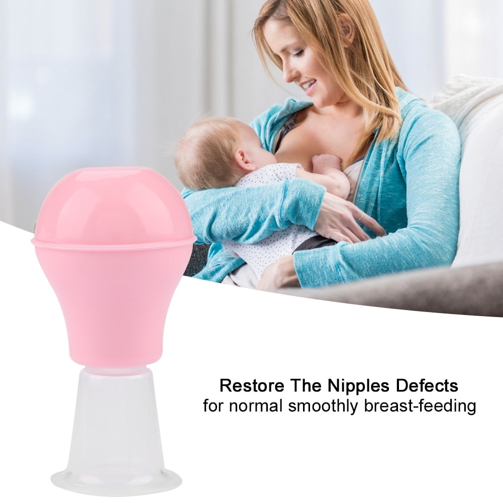 Brynna Nipples Aspirator Cups Women Portable Soft Cups Correction for Inverted Flat Nipples Aspirator PullerPink