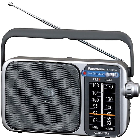 Radio AM FM Panasonic Bocina integrada 10cm RF-2400D