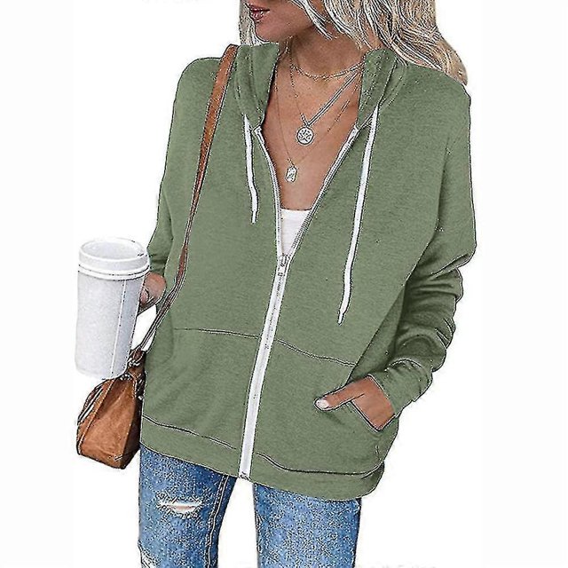 Chaqueta deportiva con capucha y cremallera para mujer, abrigo de manga larga, tops casuales s202412243747