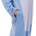 thumbnail image 4 of Invierno adultos Animal tiburón pez Onesies mujeres hombres pijamas de manga larga zapatilla disfraces de dibujos animados monos Navidad con capucha, 4 of 4