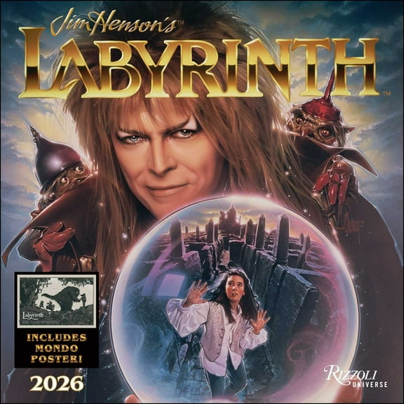 Jim Henson's Labyrinth 2026 Wall Calendar (Includes Full-Color Poster), (Paperback)