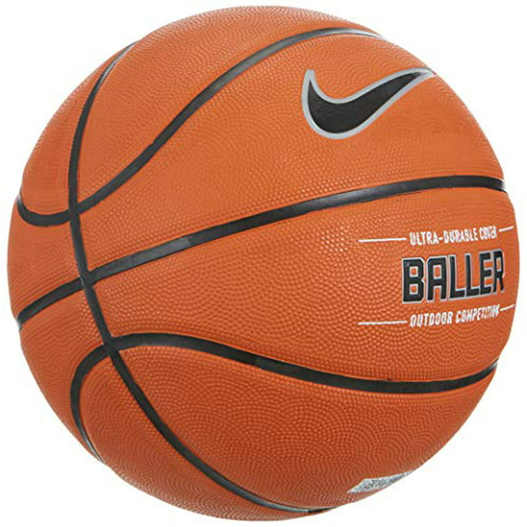 Lengtegraad zwaarlijvigheid Geschikt Nike Baller Basketball Full Size (29.5", Ages 13+) Amber/Black/Metallic  Platinum - Walmart.com