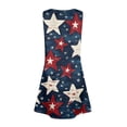 thumbnail image 3 of CCRFTGI 4th of July Dresses for Kids Girls 10-12 Funny Heart Stars A-Line Dress Party V-Neck Independence Day Sleeveless Girls Clothes 2026 Summer Stylish Dress for Girls Navy 9-10 Years, 3 of 5