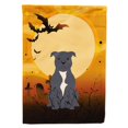 thumbnail image 1 of "Treasures BB4312GF Halloween Staffordshire Bull Terrier Bandera de tamaño de jardín azul, pequeña, multicolor" Caroline's Treasures BB4312GF, 1 of 1