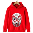 thumbnail image 3 of Sudadera con capucha para niños y niñas, abrigos, ropa para adolescentes, jerseys, estampado de maquillaje facial de ópera china de Pekín de primavera, 3 of 5