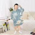 thumbnail image 6 of BZSMCE Wearable Blanket Hoodie Fashion Young Life Amid White Blossoms Home Wear, 6 of 7