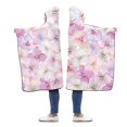 thumbnail image 2 of HATIART Rose Fleurs à Capuchon Couverture 56x80 Pouces Adultes Filles Garçons Couvertures Portables, 2 of 2