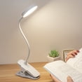 thumbnail image 4 of Lámpara de Clip con Luz LED para Libros con 3 Niveles de Atenuación, Luz de Lectura Flexible de Cuello de Cisne para y Escritorios - Luz Agradable A la Vista, 4 of 5