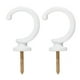 thumbnail image 1 of Sujeta Cortinas Unique Bargains 2 Piezas Soportes de Pared Aleación de Aluminio Blanco, 1 of 6