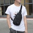 thumbnail image 1 of Bandolera De Hombro Bolso de hombro para hombre, paquete de pecho ajustable para senderismo, senderismo, viajes (negro), 1 of 6
