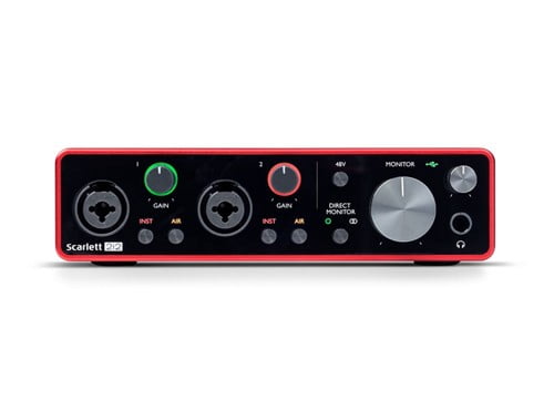 Focusrite Scarlett 2i2 2-In 2-Out USB Audio Interface, 3rd Generation