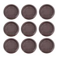 thumbnail image 5 of HERFIER 10pcs Furniture Stopper Caster Cups Wheels Grippers Floor Protectors (Coffee) 2.16x2.16x0.35in, 5 of 8