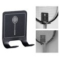 thumbnail image 1 of Organizador de almacenamiento con gancho para raqueta de bádminton, elegante y práctico, soporte de exhibición para raquetas de pared para dormitorio,, 1 of 8
