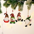 thumbnail image 5 of Adornos navideños de gnomo con colgante de madera pintado para Navidad 2022, decoración navideña para el hogar, decoración de Año Nuevo 2023, 5 of 5