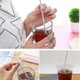 thumbnail image 3 of 1000 Pcs Flexible Plastic Straws Striped Multi Colored Disposable Straw-h, 3 of 4