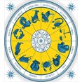 thumbnail image 3 of Astrology Duvet Cover Set, Modern Original Zodiac Natal Chart with Colorful Esoteric Design Print, Decorative 3 Piece Bedding Set with 2 Pillow Shams, Calking Size, Yellow Blue, by Ambesonne, 3 of 3