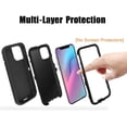 thumbnail image 2 of Compatible pour iPhone 12 Mini(5.4 Pouces),[Sans Protecteur d'Écran][Robuste][Protection contre les Chutes] Étui Résistante pour iPhone 12 Mini 5.4 Pouces Plusieurs Couches avec Étui/clip Bordeaux, 2 of 6