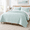 Aqua Blue-Full/Queen, variant on Aqua Blue King Size Lightweight Ultra-Soft Cloud Pattern Quilt Bedspread Set
