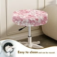 thumbnail image 4 of ZIATUBLE Cherry Blossom Bar Stool Cover Cushion Washable Chair Seat Slipcover Size M Universal Stool Seat Cover Protector 2 Pieces Reusable Slipcover for Circle Chair Stools Home Decor, 4 of 6