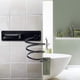 thumbnail image 5 of Soporte para secador de pelo montado en la pared Soporte para estante en espiral Soporte para colgar Plancha Organizador Secador de pelo con orificios Soporte para baño Aluminio Profesional Negro JM, 5 of 5