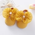 thumbnail image 4 of Gureui Newborn Infant Toddler Baby Girl Shoes, Solid Color Walking Shoes Footwear with Big Bowknot, 4 of 5