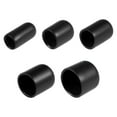 thumbnail image 3 of Unique Bargains 25pcs Bouchons Ronds en Caoutchouc 1/4' 3/8' 1/2' 3/4' 7/8' Noir Couverture de Vinyle Filetage Protections Assortiment, 3 of 5