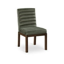 Meridian Furniture Evelyn Green Velvet Dining Chair